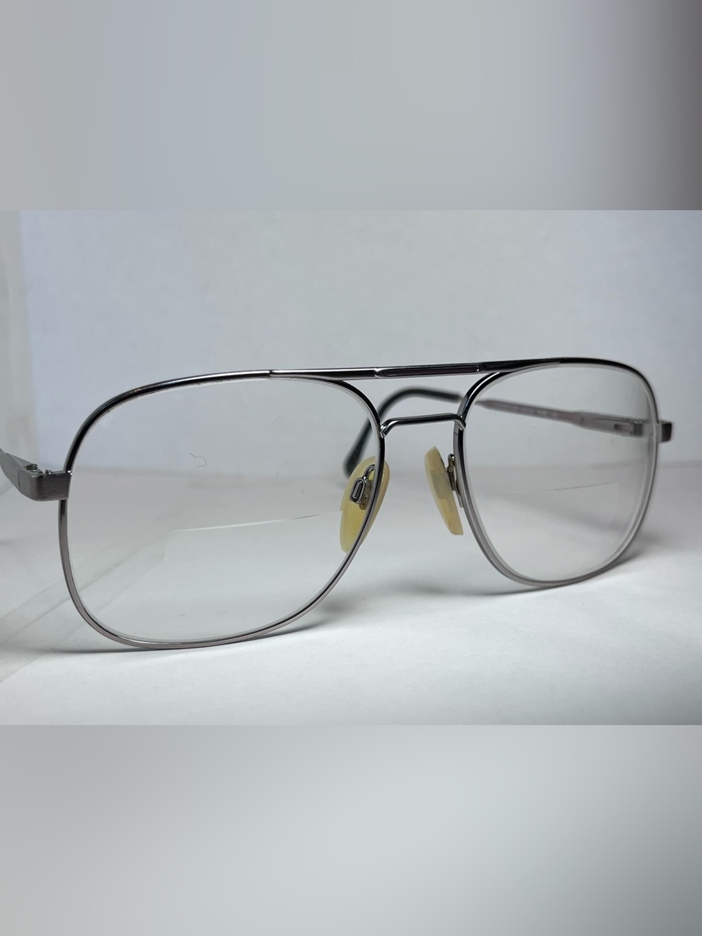 Luxottica Carlos Taupe Aviator Eyeglass Frames Only Double Bridge 140